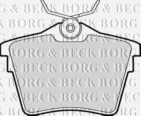 Комплект тормозных колодок, дисковый тормоз BORG & BECK BBP1899