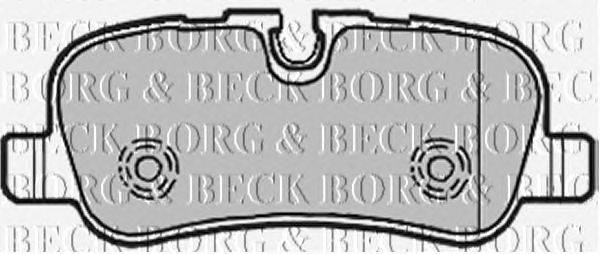 Комплект тормозных колодок, дисковый тормоз BORG & BECK BBP1941