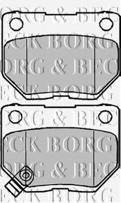 Комплект тормозных колодок, дисковый тормоз BORG & BECK BBP1984