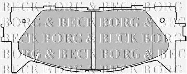 Комплект тормозных колодок, дисковый тормоз BORG & BECK BBP2026