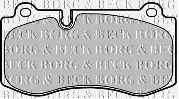 Комплект тормозных колодок, дисковый тормоз BORG & BECK BBP2036