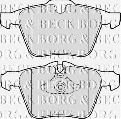 Комплект тормозных колодок, дисковый тормоз BORG & BECK BBP2058