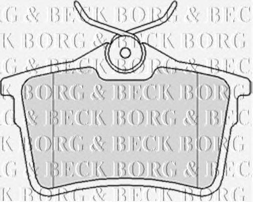 Комплект тормозных колодок, дисковый тормоз BORG & BECK BBP2063