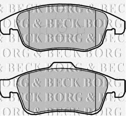 Комплект тормозных колодок, дисковый тормоз BORG & BECK BBP2069
