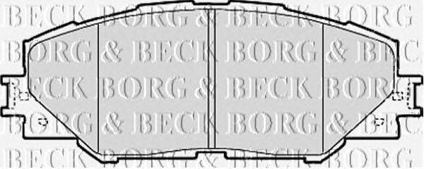 Комплект тормозных колодок, дисковый тормоз BORG & BECK BBP2079