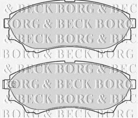Комплект тормозных колодок, дисковый тормоз BORG & BECK BBP2119