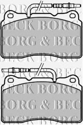 Комплект тормозных колодок, дисковый тормоз BORG & BECK BBP2192