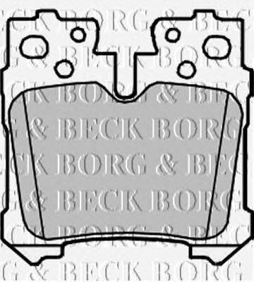 Комплект тормозных колодок, дисковый тормоз BORG & BECK BBP2212