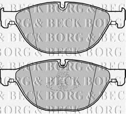 Комплект тормозных колодок, дисковый тормоз BORG & BECK BBP2218