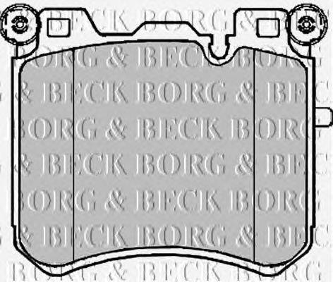 Комплект тормозных колодок, дисковый тормоз BORG & BECK BBP2223