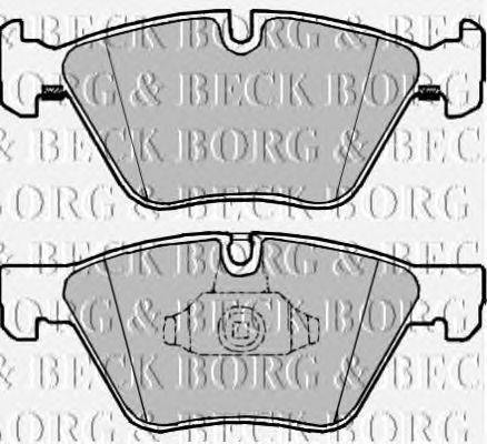 Комплект тормозных колодок, дисковый тормоз BORG & BECK BBP2224