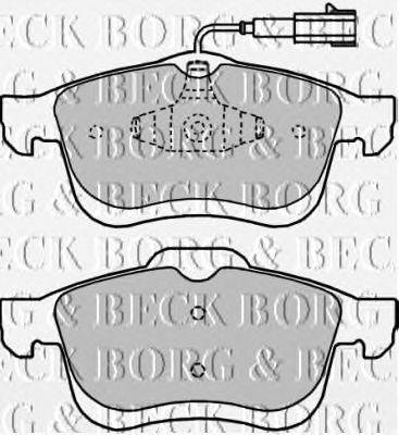 Комплект тормозных колодок, дисковый тормоз BORG & BECK BBP2250