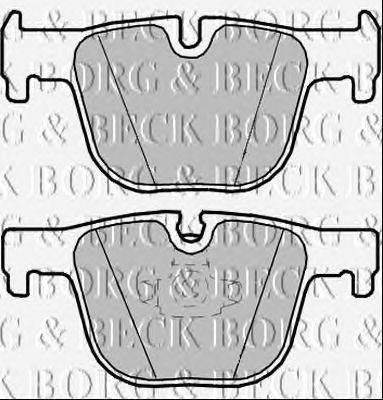 Комплект тормозных колодок, дисковый тормоз BORG & BECK BBP2347