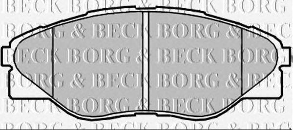 Комплект тормозных колодок, дисковый тормоз BORG & BECK BBP2348