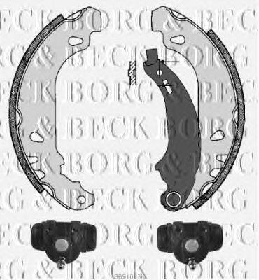 Комплект тормозных колодок BORG & BECK BBS1023K