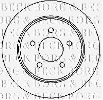 Тормозной диск BORG & BECK BBD4734