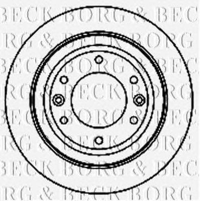 Тормозной диск BORG & BECK BBD5188