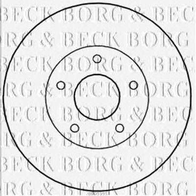 Тормозной диск BORG & BECK BBD5195
