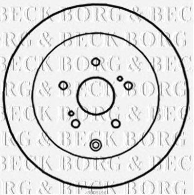 Тормозной диск BORG & BECK BBD5196