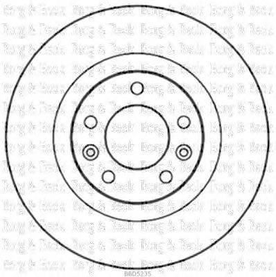 Тормозной диск BORG & BECK BBD5235
