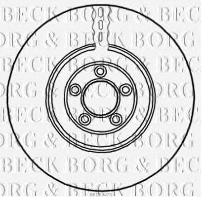 Тормозной диск BORG & BECK BBD5947S