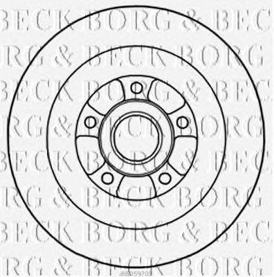 Тормозной диск BORG & BECK BBD5970S