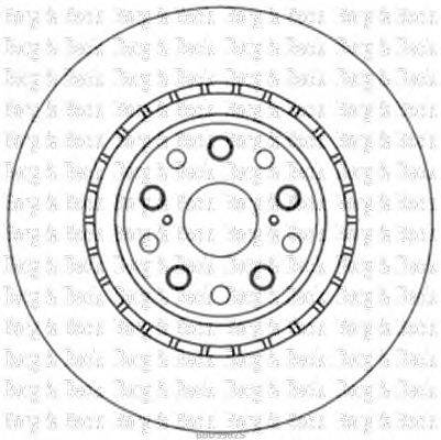 Тормозной диск BORG & BECK BBD5982S