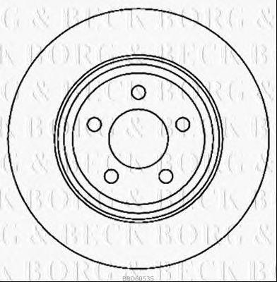 Тормозной диск BORG & BECK BBD6053S