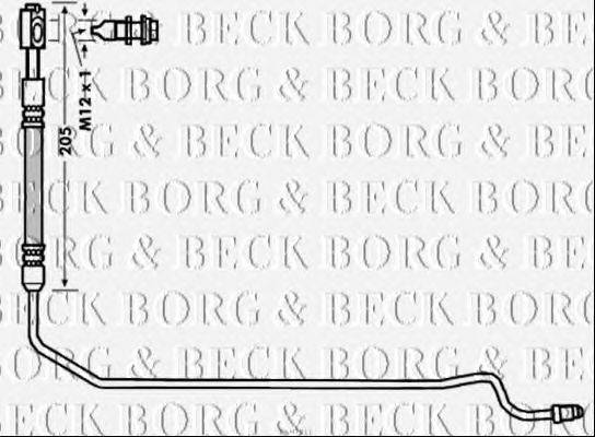 Тормозной шланг BORG & BECK BBH7911