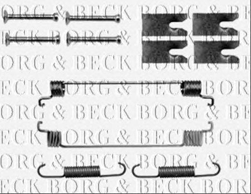 Комплектующие, колодки дискового тормоза BORG & BECK BBK6151