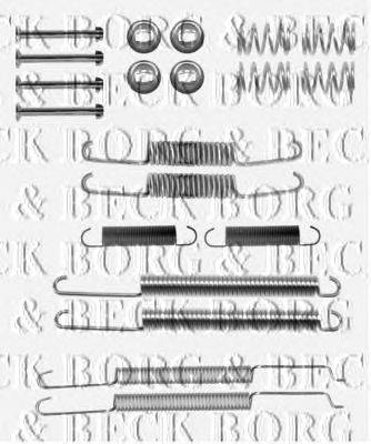 Комплектующие, колодки дискового тормоза BORG & BECK BBK6267