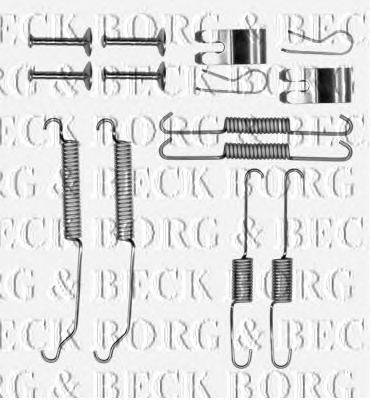 Комплектующие, колодки дискового тормоза BORG & BECK BBK6316