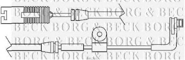 Сигнализатор, износ тормозных колодок BORG & BECK BWL3017