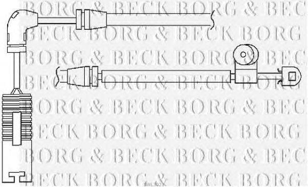 Сигнализатор, износ тормозных колодок BORG & BECK BWL3021