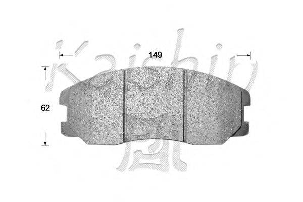 Комплект тормозных колодок, дисковый тормоз KAISHIN D10131