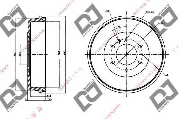 Тормозной барабан DJ PARTS BR1094