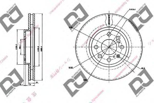 Тормозной диск DJ PARTS BD1401