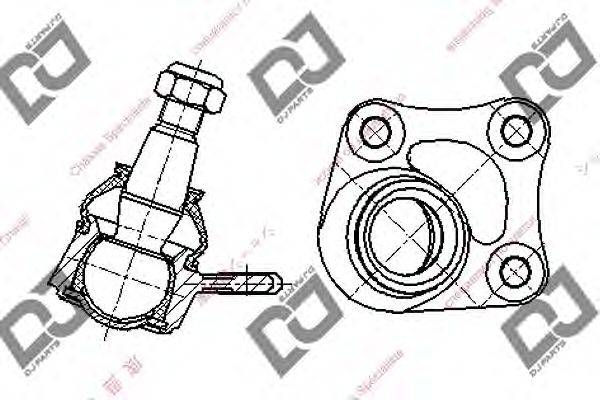 Несущий / направляющий шарнир DJ PARTS DB1095