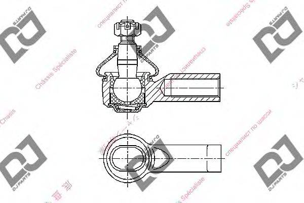 Наконечник поперечной рулевой тяги DJ PARTS DE1043