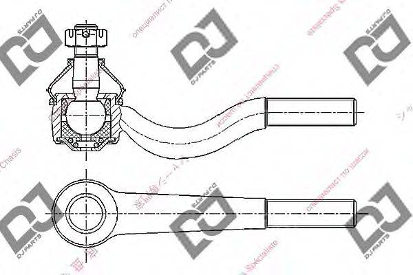 Наконечник поперечной рулевой тяги DJ PARTS DE1447