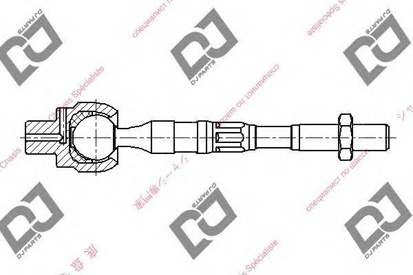 Осевой шарнир, рулевая тяга DJ PARTS DR1287