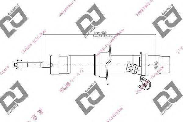 Амортизатор DJ PARTS DS2220GT