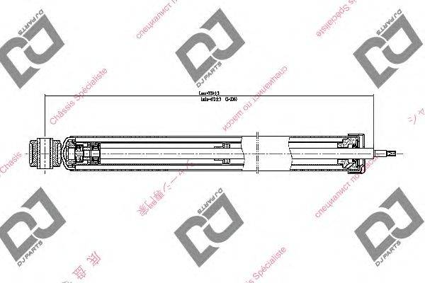 Амортизатор DJ PARTS DS1664GT