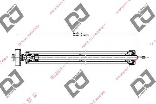 Амортизатор DJ PARTS DS1555GT