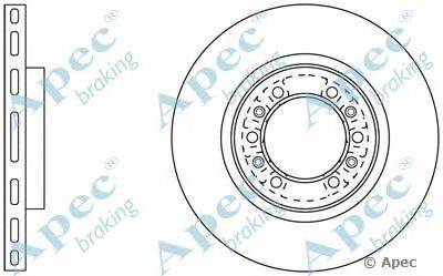 Тормозной диск APEC braking DSK2024
