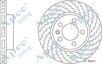 Тормозной диск APEC braking DSK2309