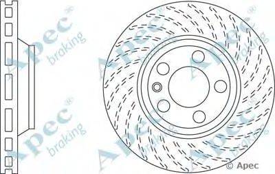 Тормозной диск APEC braking DSK2311