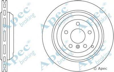Тормозной диск APEC braking DSK2384
