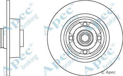 Тормозной диск APEC braking DSK2442