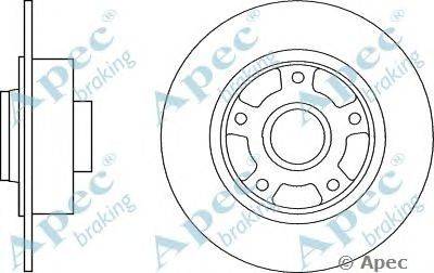 Тормозной диск APEC braking DSK2843